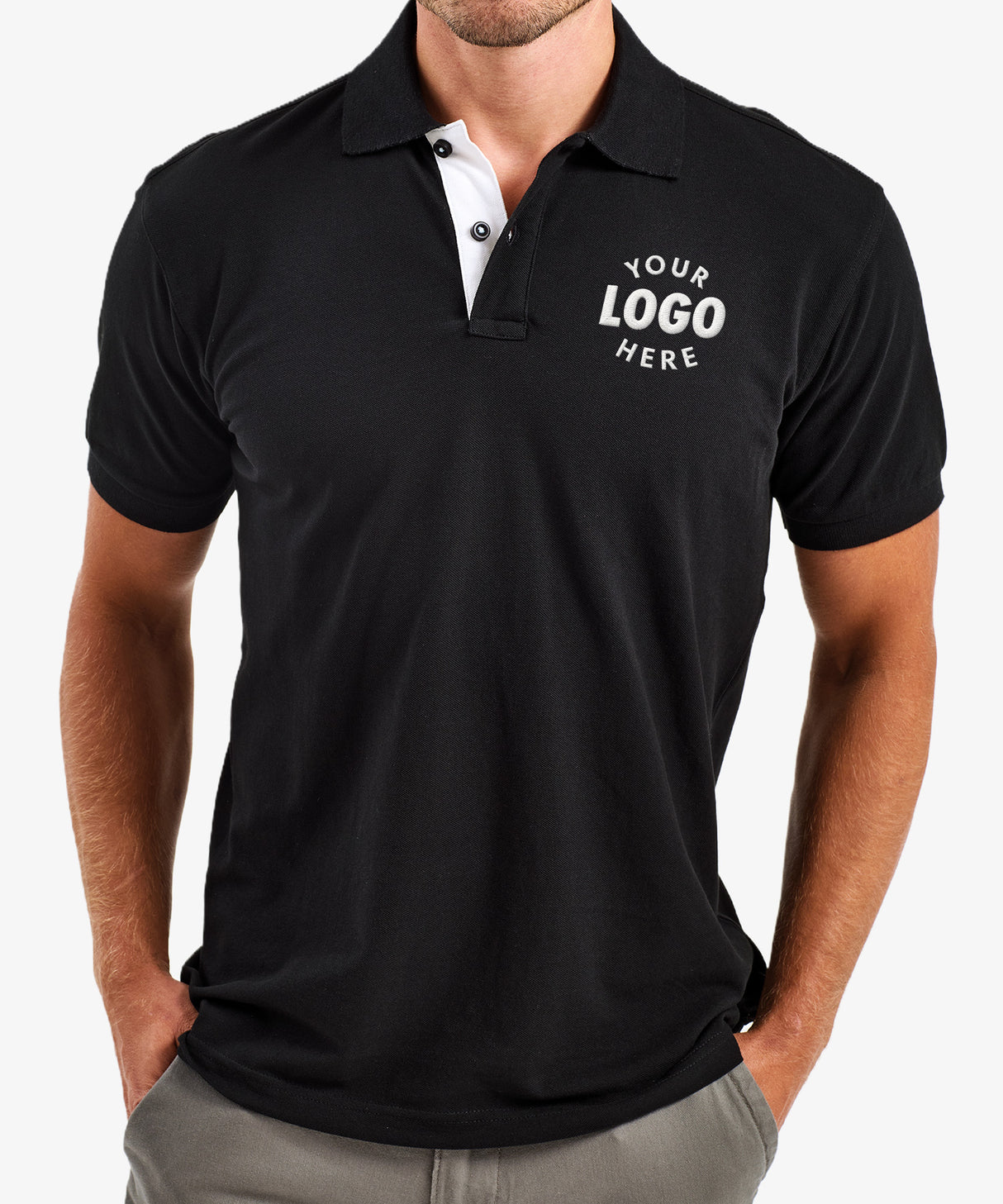 Contrast Men's Polo Shirt