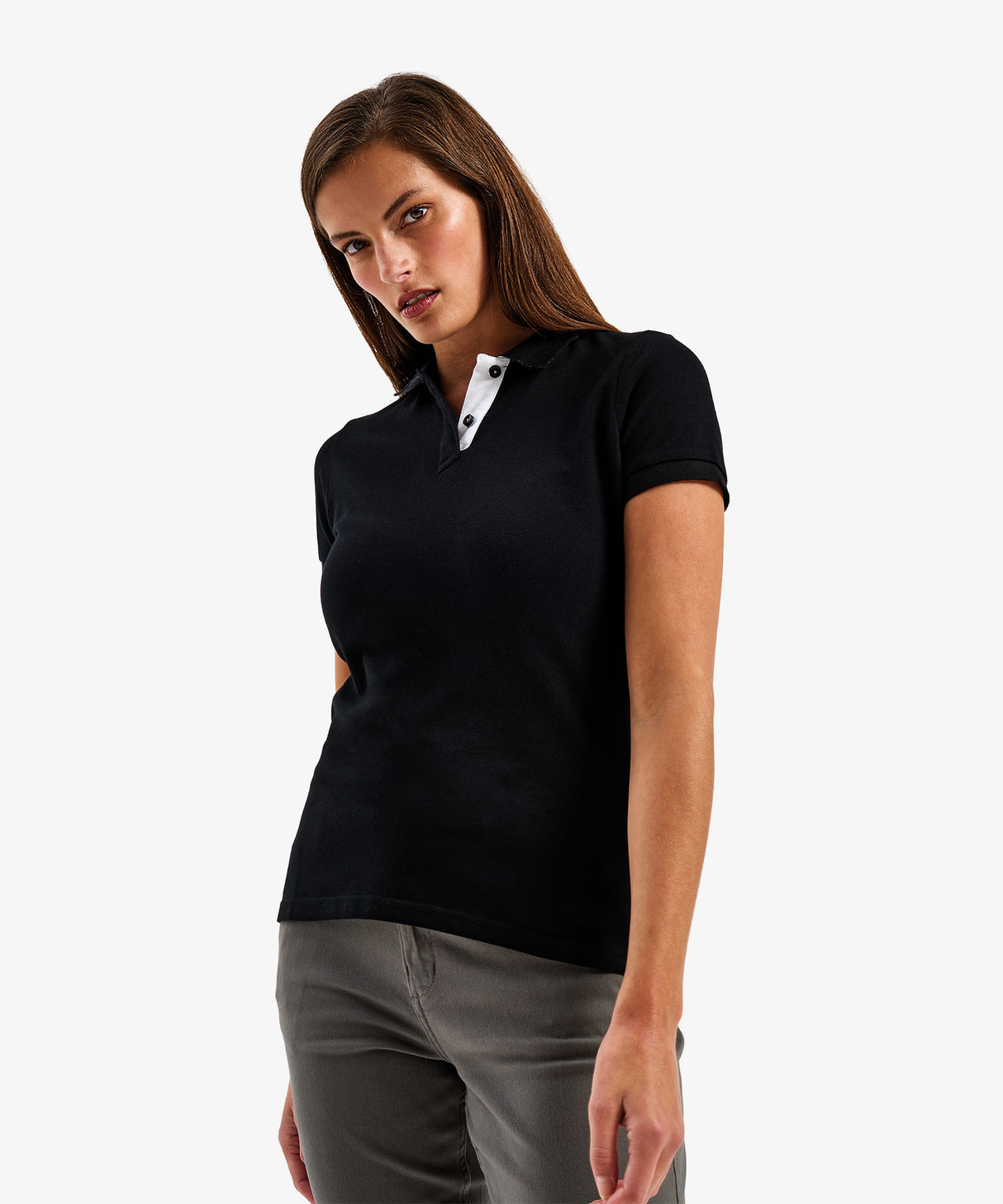 Women's Contrast Polo Shirt