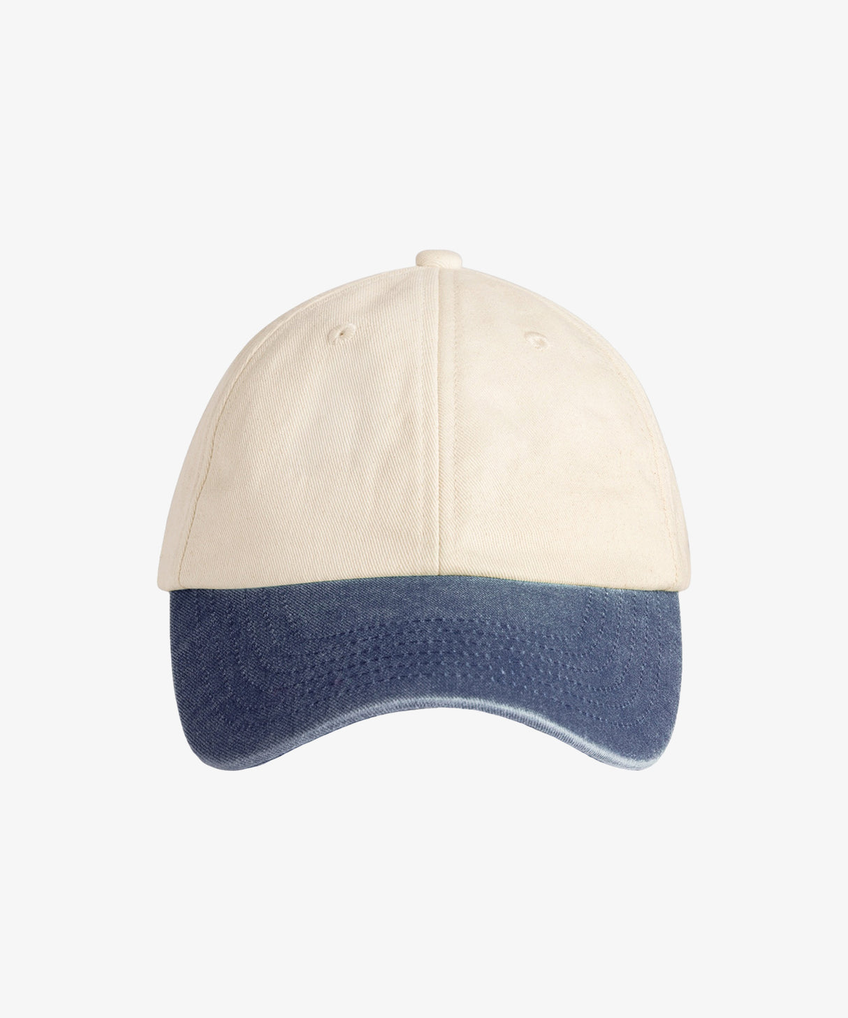 Personalised Contrast Peak Low-Profile Vintage Cap