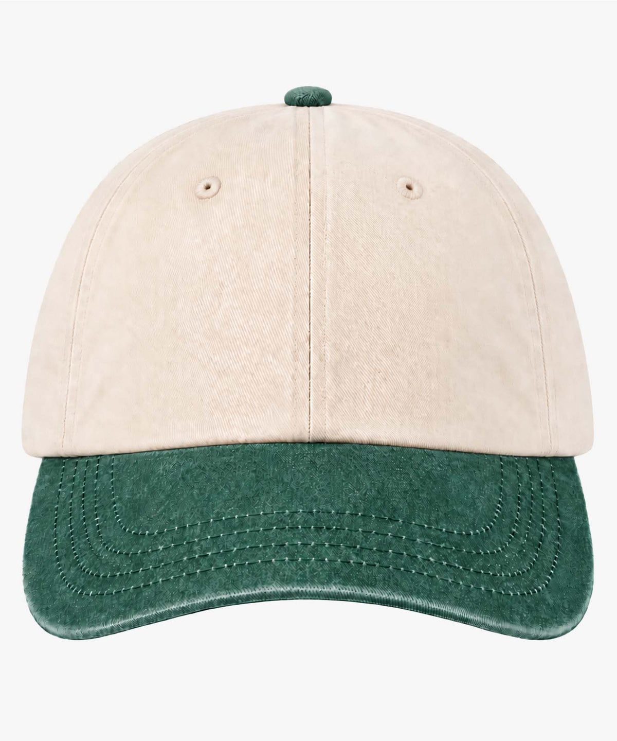 Personalised Contrast Peak Low-Profile Vintage Cap