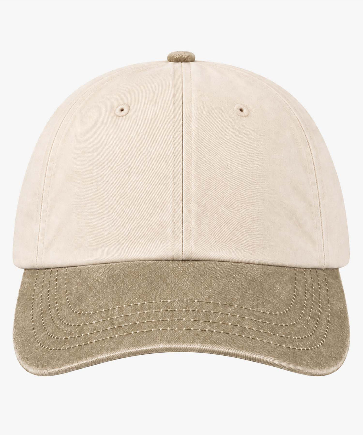 Personalised Contrast Peak Low-Profile Vintage Cap