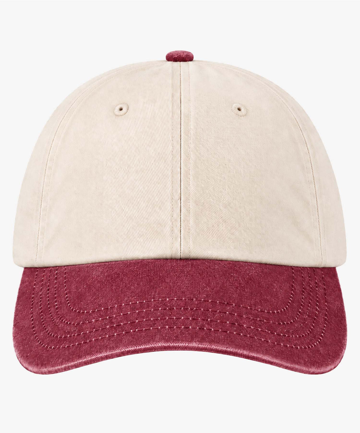 Personalised Contrast Peak Low-Profile Vintage Cap