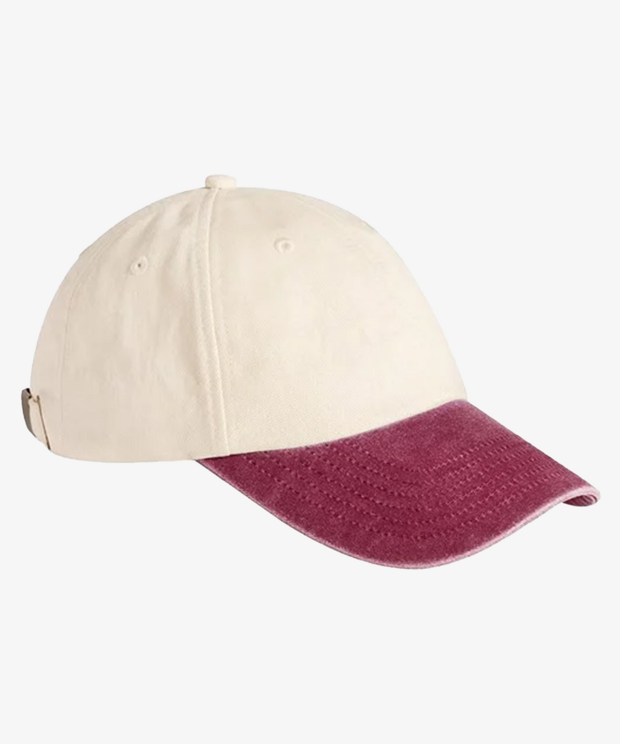 Personalised Contrast Peak Low-Profile Vintage Cap