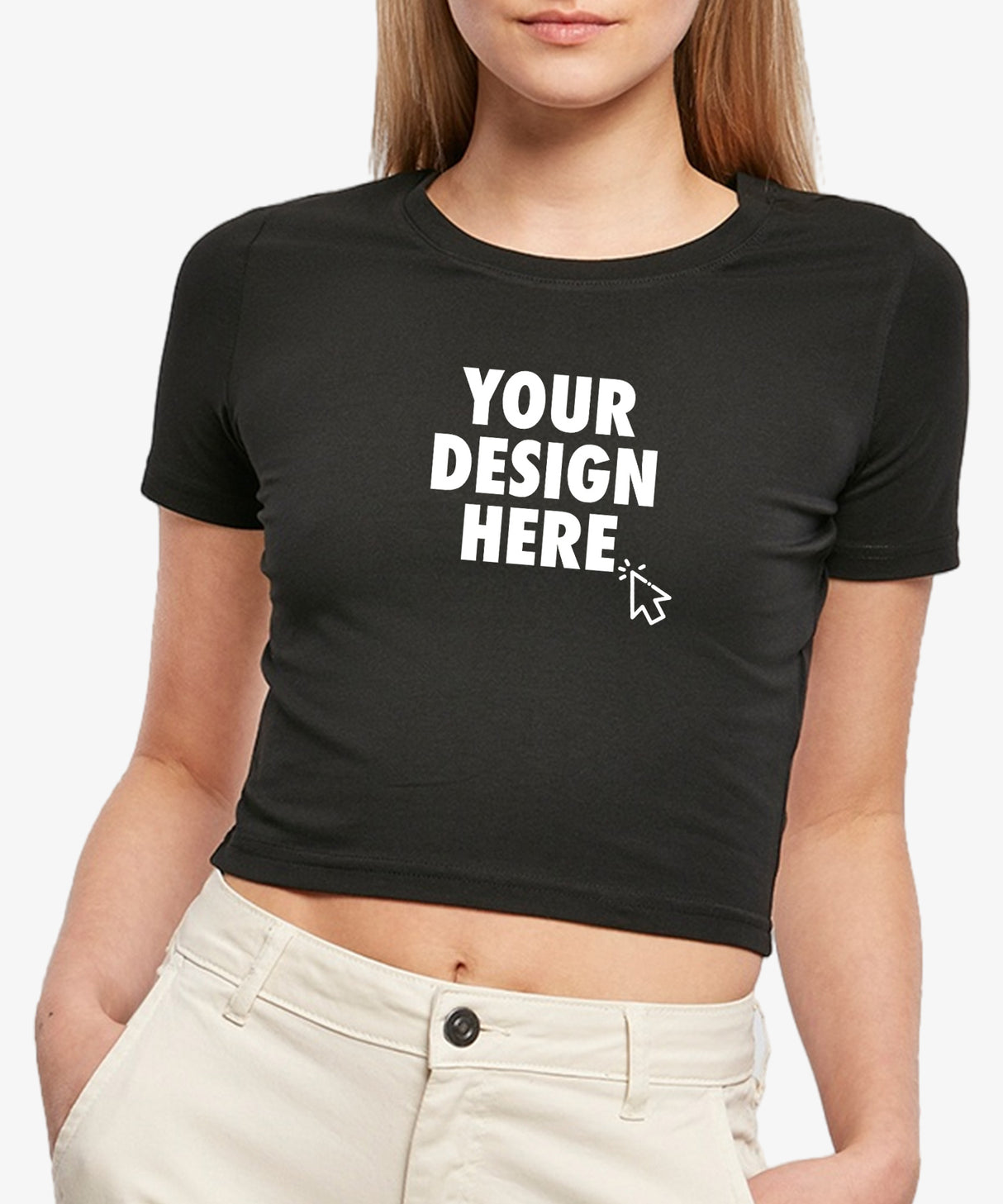 Personalised Cropped T Shirt