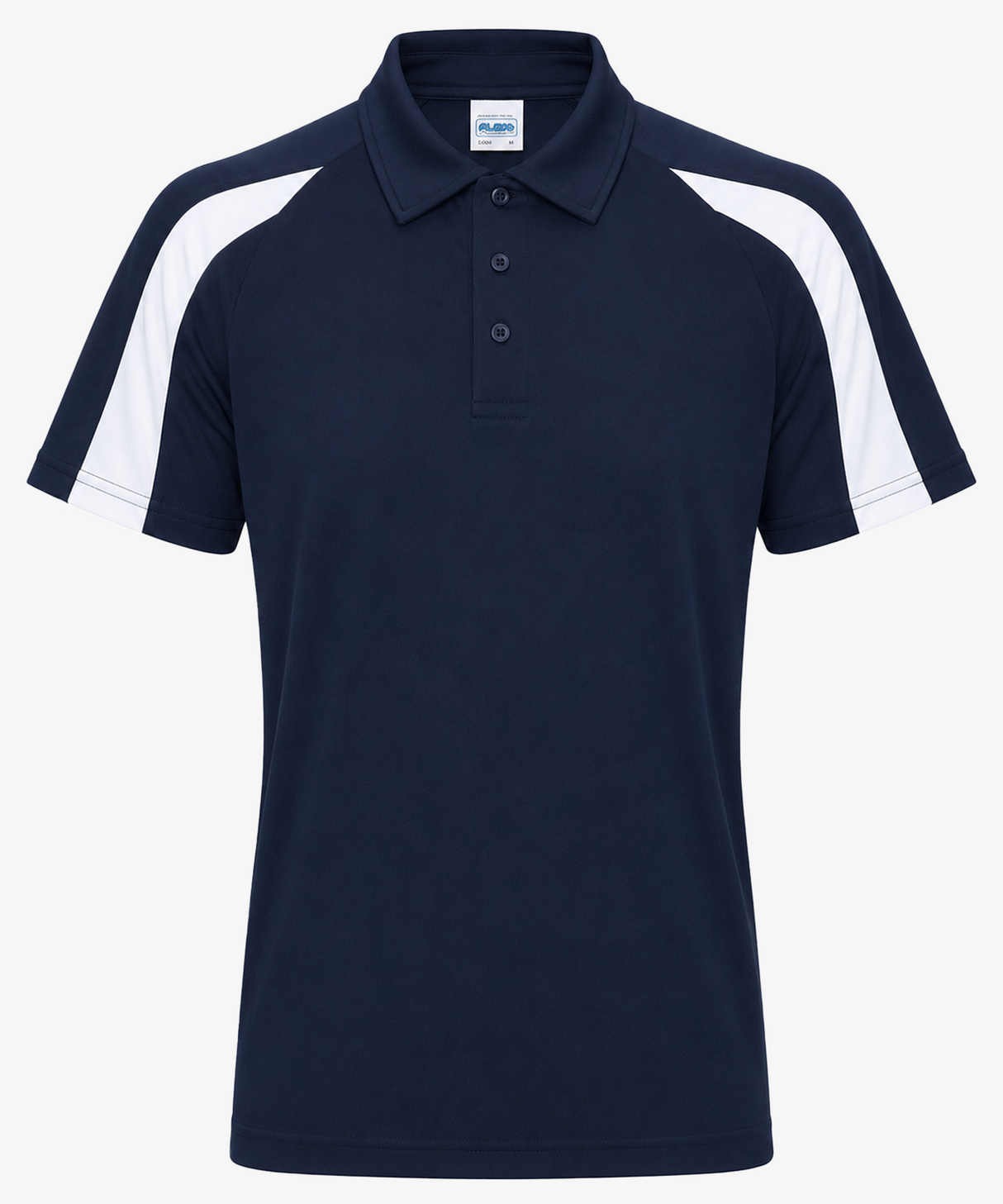 Men's Contrast Sports Personalised Polo Shirt