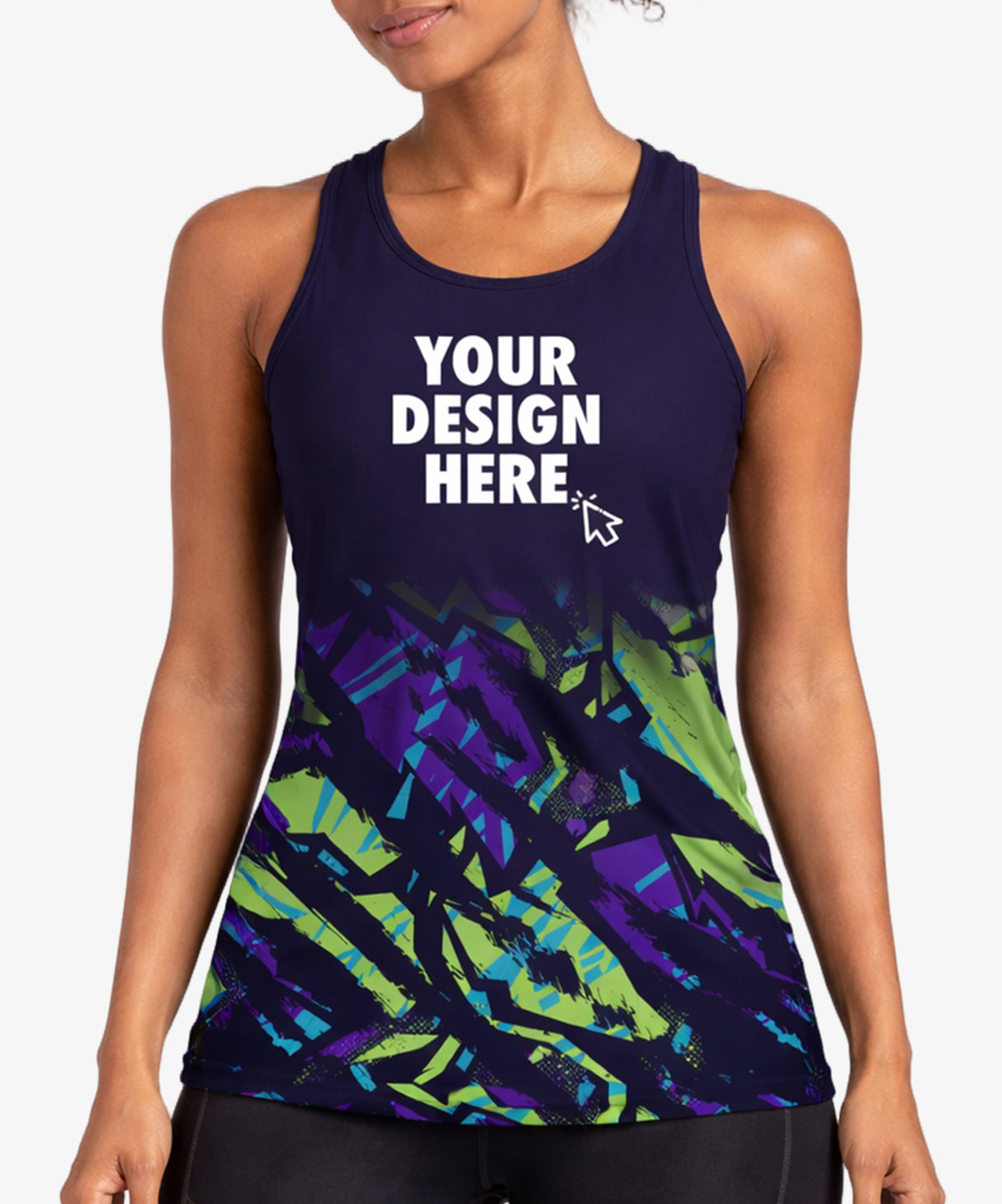 All Over Print Sports/Running Womens Vest