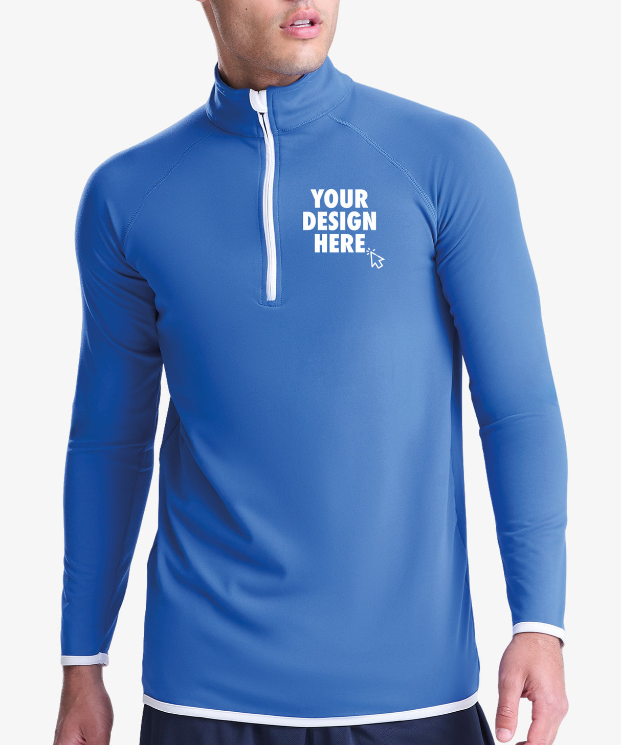 Personalised Men's Cool Half Zip Top