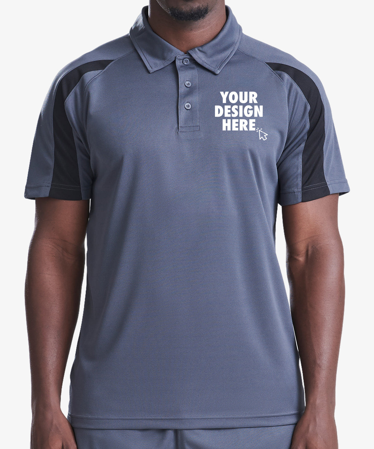 Men's Contrast Sports Personalised Polo Shirt
