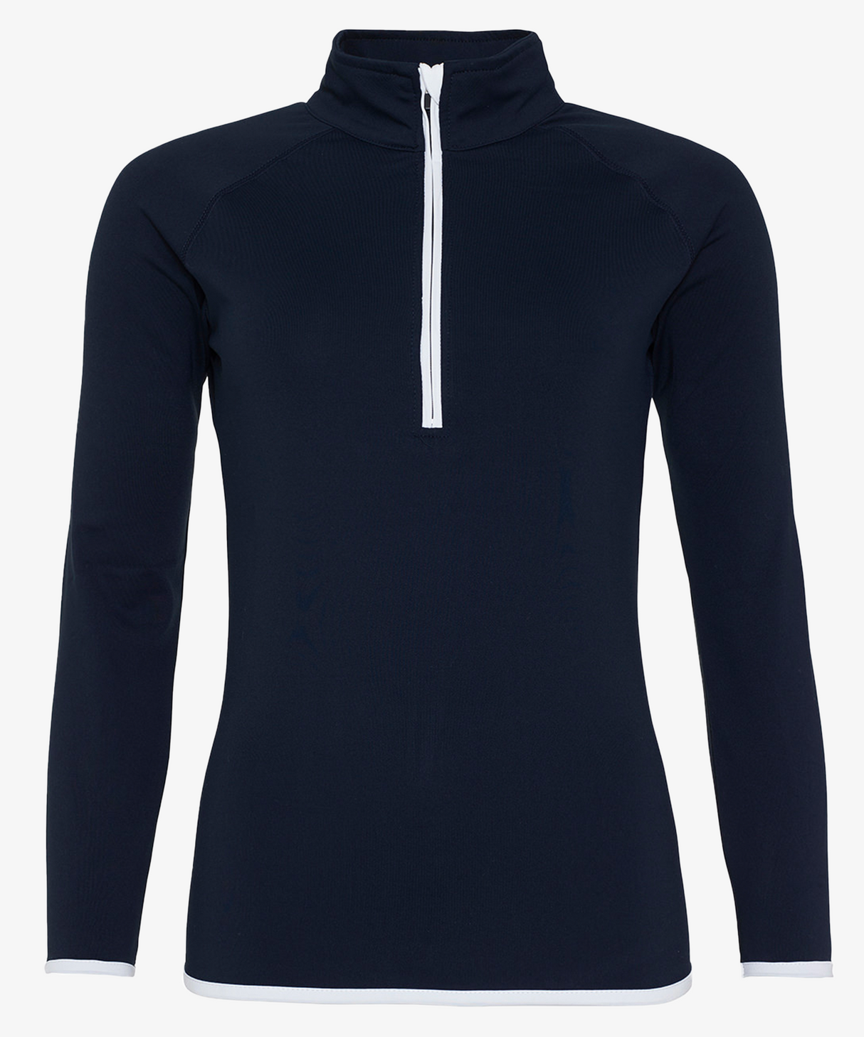 Personalised Women's Contrast Half Zip Top