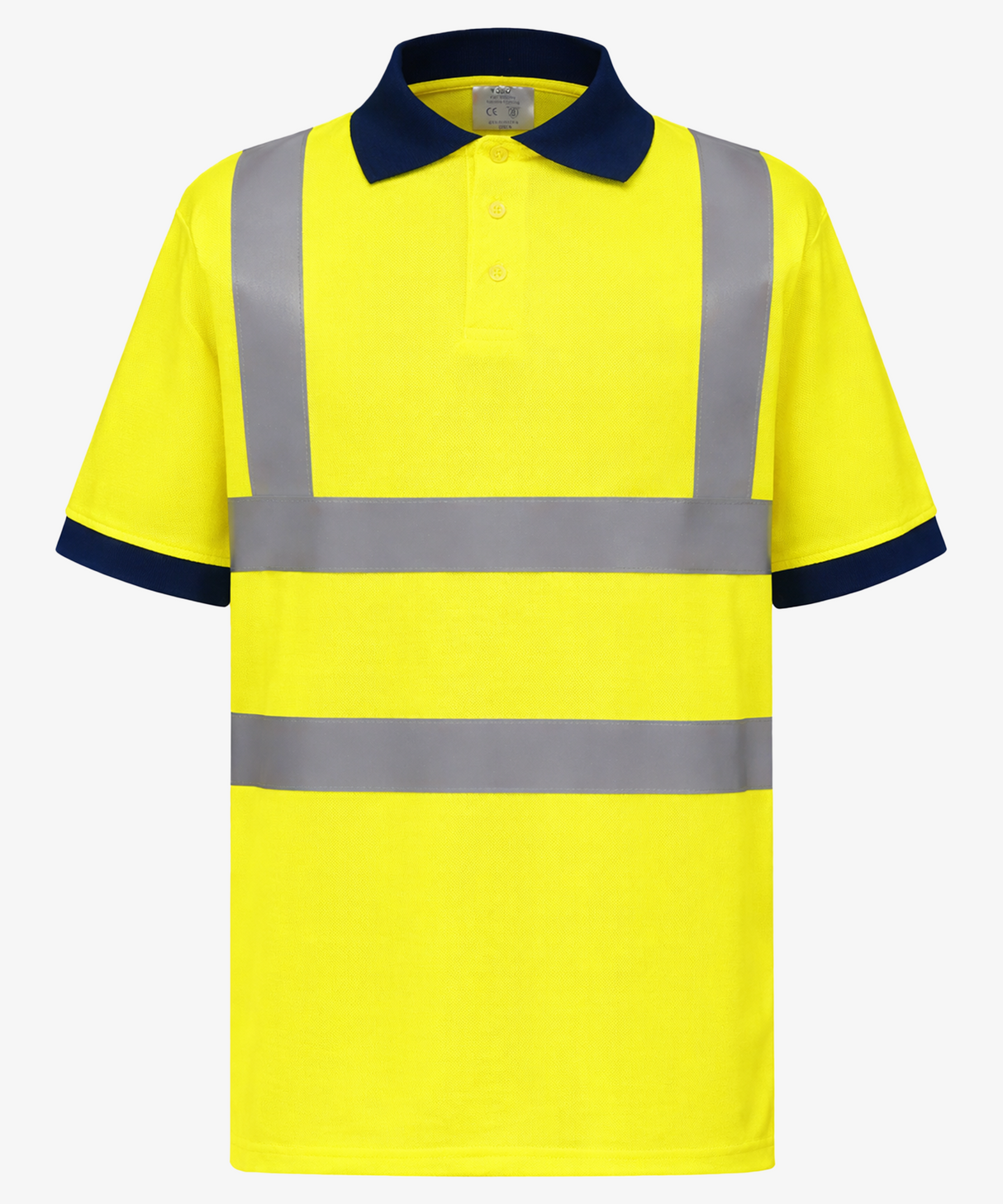 Personalised Hi Vis Short Sleeve Polo Shirt