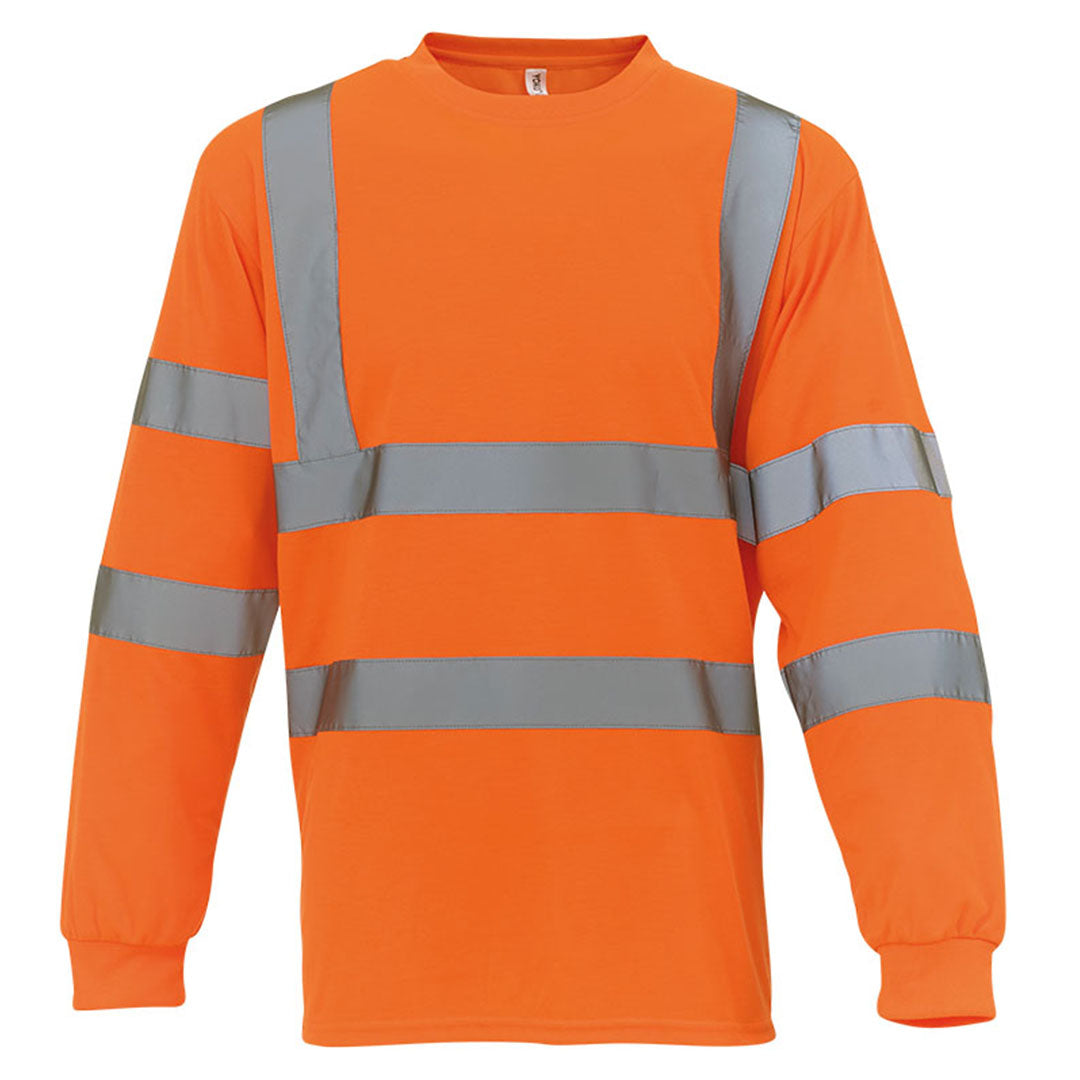 Personalised Hi Vis Long Sleeve T-Shirt