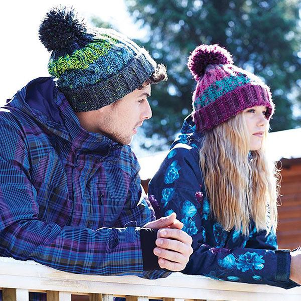 Corkscrew Pom Beanie