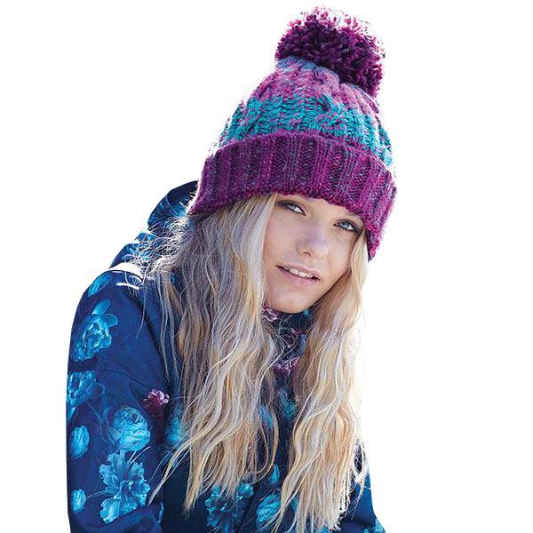Corkscrew Pom Beanie