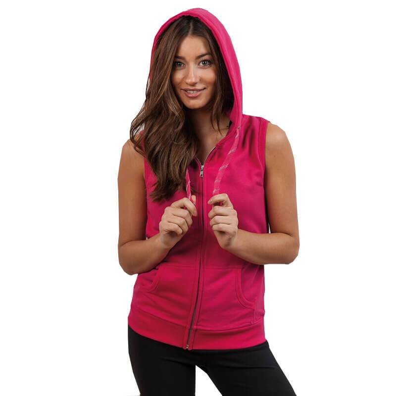Women's sleeveless shop hoodie sweatshirt