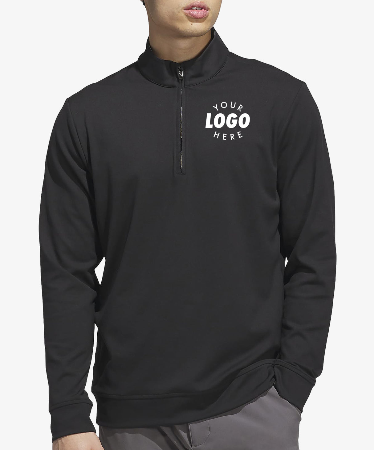 Personalised Men's Adidas Quarter Zip Sweatshirt