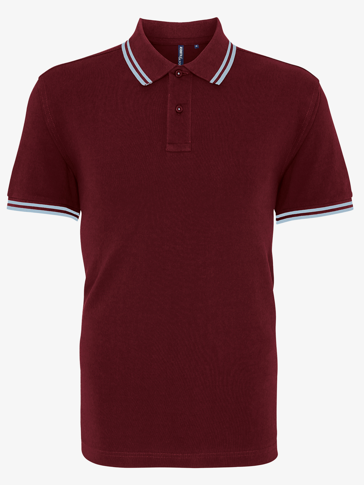 Personalised Men's Tipped Polo Shirt