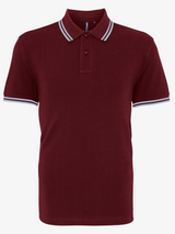Personalised Men's Tipped Polo Shirt