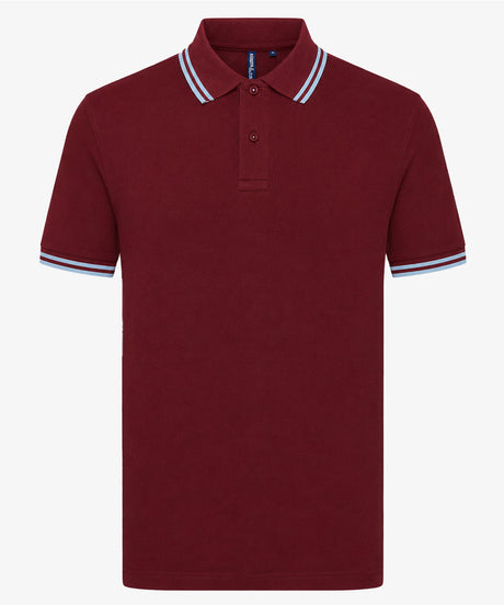 Personalised Men's Tipped Polo Shirt
