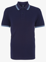 Personalised Men's Tipped Polo Shirt