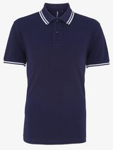 Personalised Men's Tipped Polo Shirt