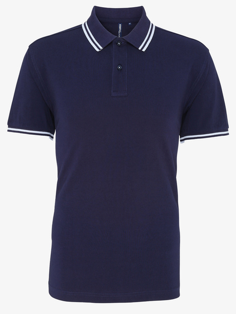 Personalised Men's Tipped Polo Shirt
