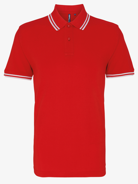 Personalised Men's Tipped Polo Shirt
