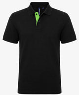 Personalised Men's Contrast Polo Shirt