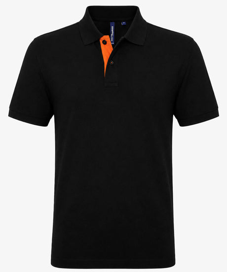 Personalised Men's Contrast Polo Shirt