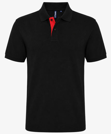 Personalised Men's Contrast Polo Shirt