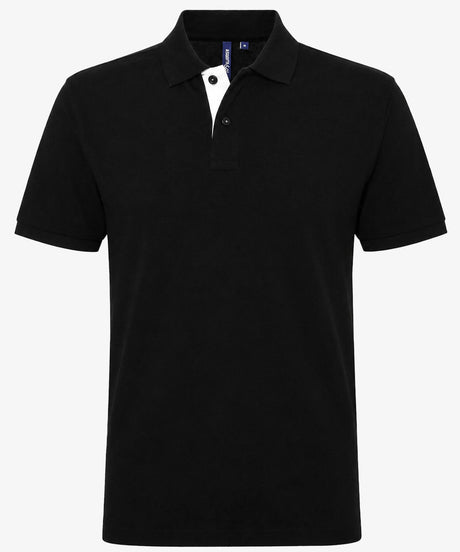 Personalised Men's Contrast Polo Shirt