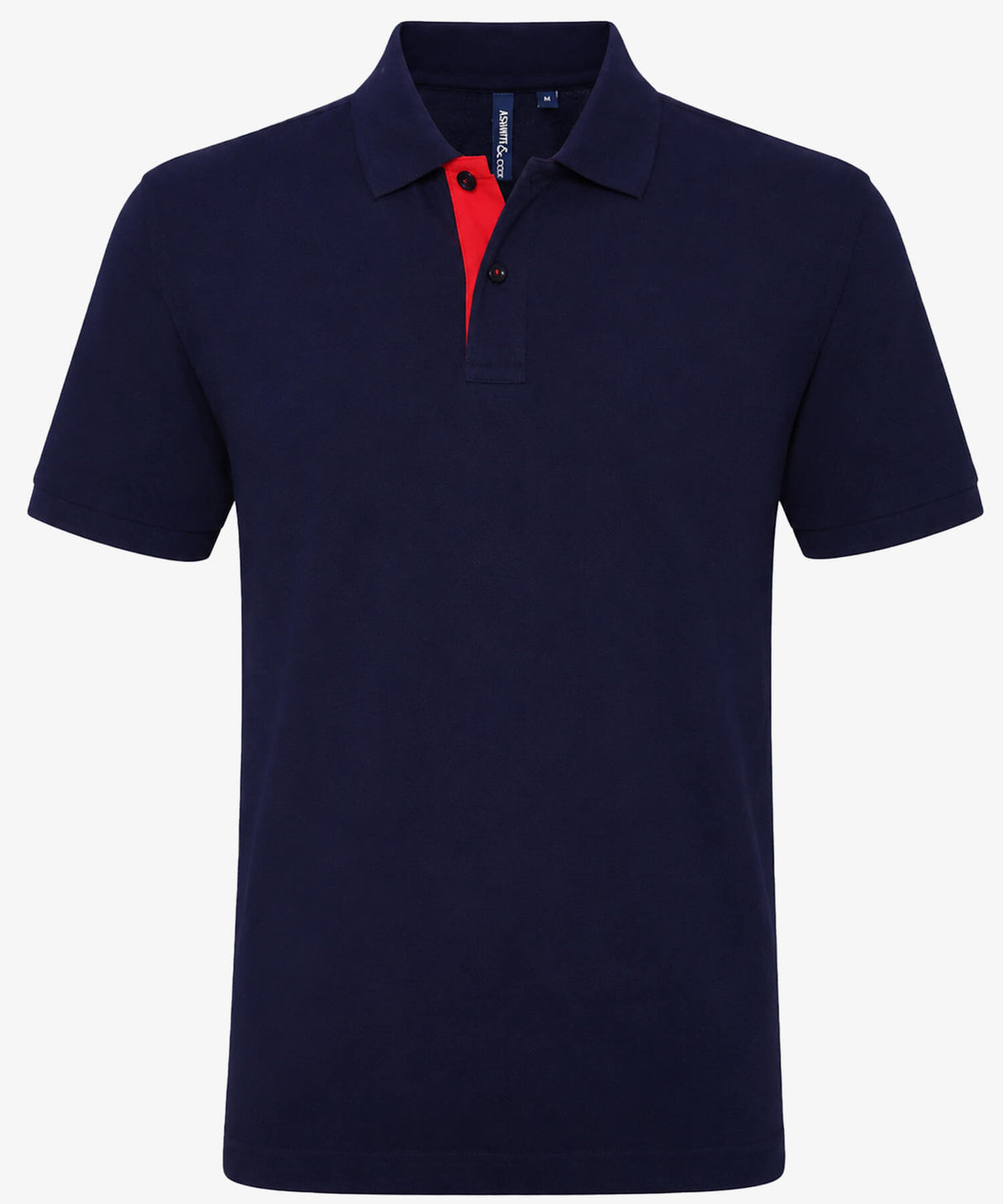 Personalised Men's Contrast Polo Shirt