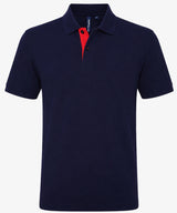 Personalised Men's Contrast Polo Shirt