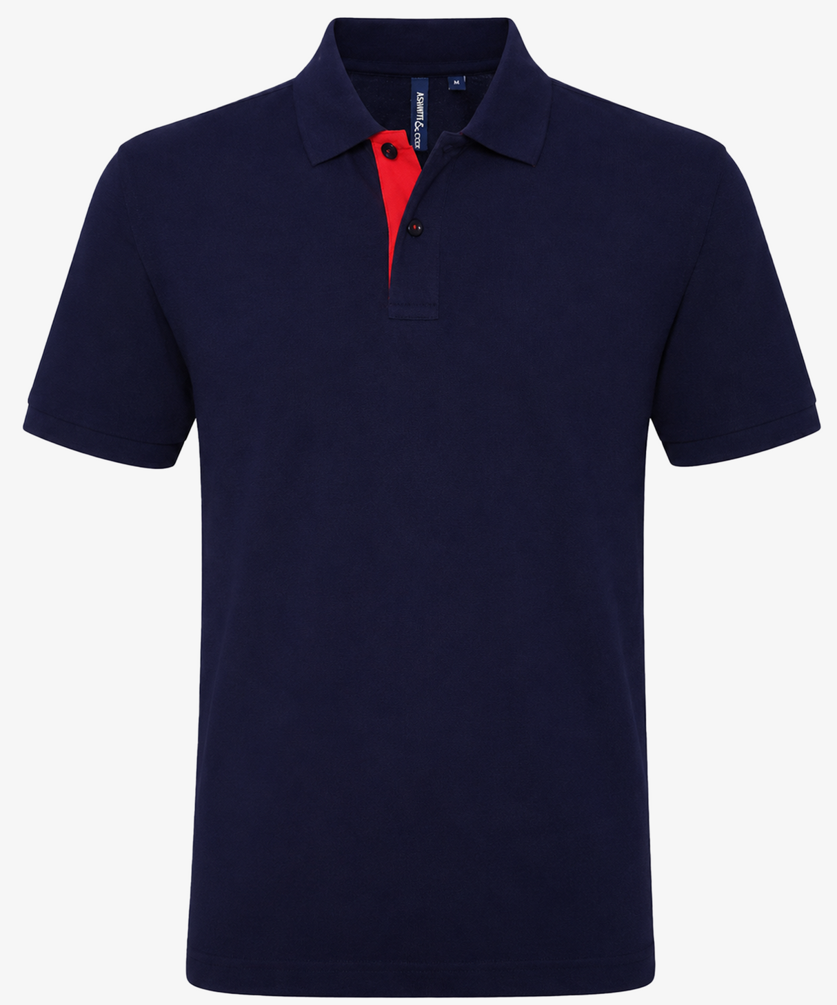 Personalised Men's Contrast Polo Shirt