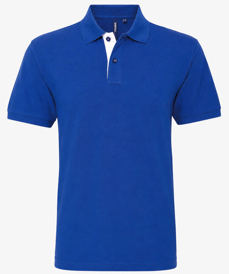 Personalised Men's Contrast Polo Shirt