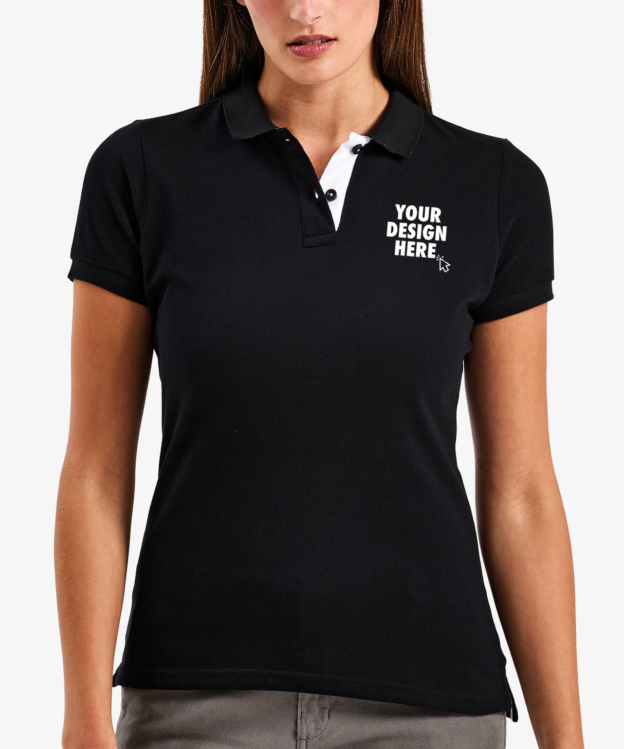 Women's Contrast Polo Shirt