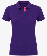 Women's Contrast Polo Shirt