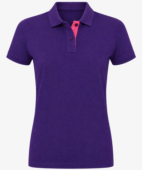 Women's Contrast Polo Shirt