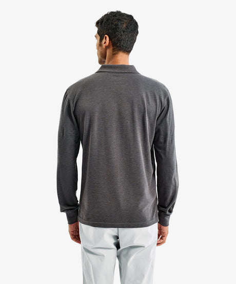 Personalised Men's Long Sleeve Polo Shirt