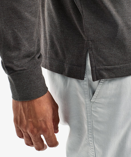 Personalised Men's Long Sleeve Polo Shirt