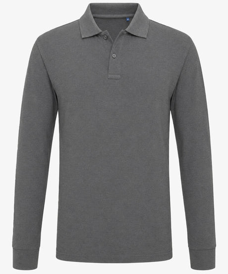 Personalised Men's Long Sleeve Polo Shirt