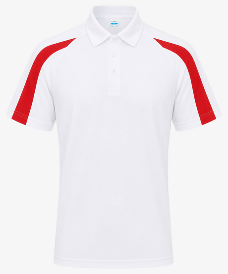 Men's Contrast Sports Personalised Polo Shirt