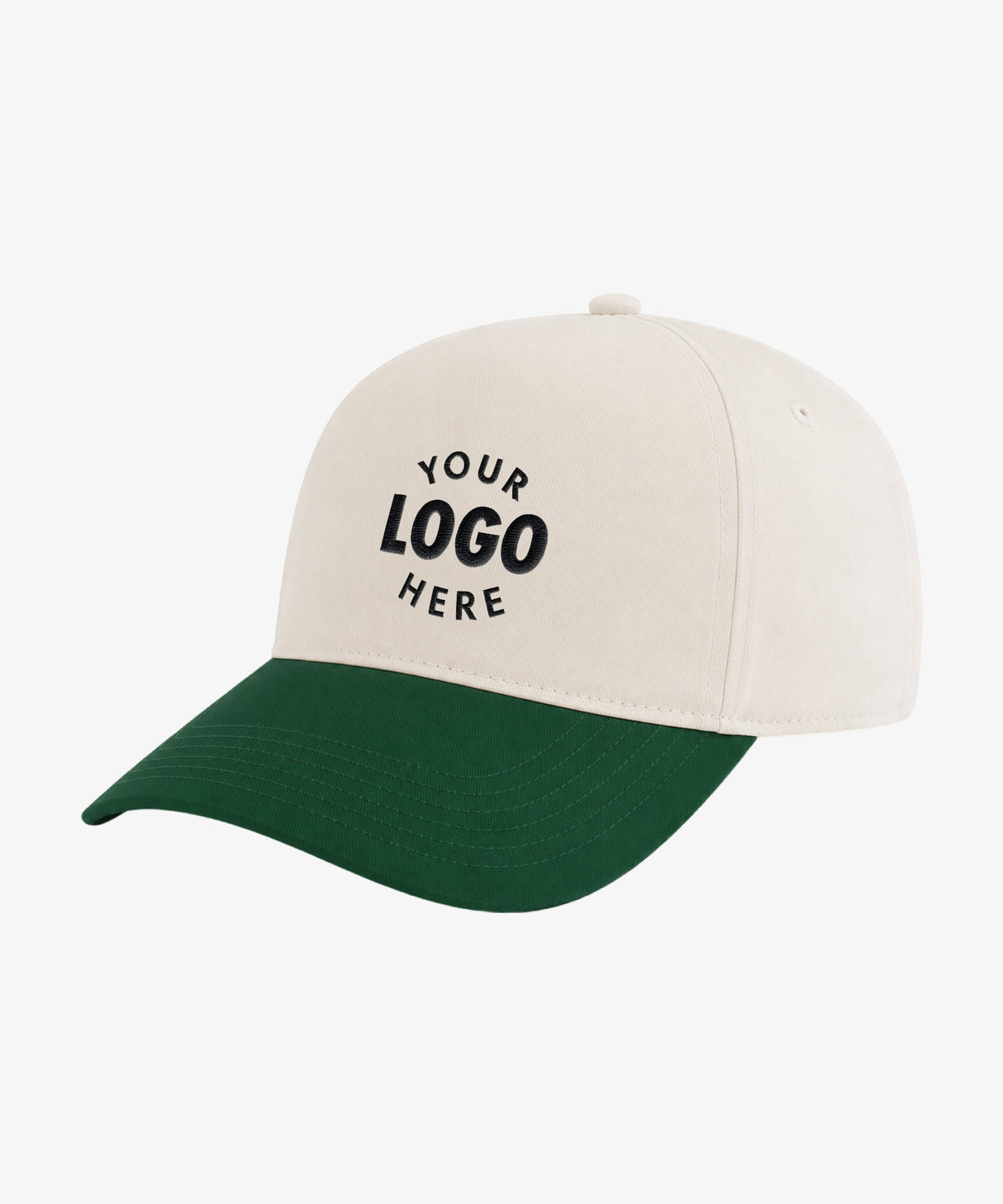Personalised Contrast Peak Leisure Cap