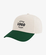Personalised Contrast Peak Leisure Cap