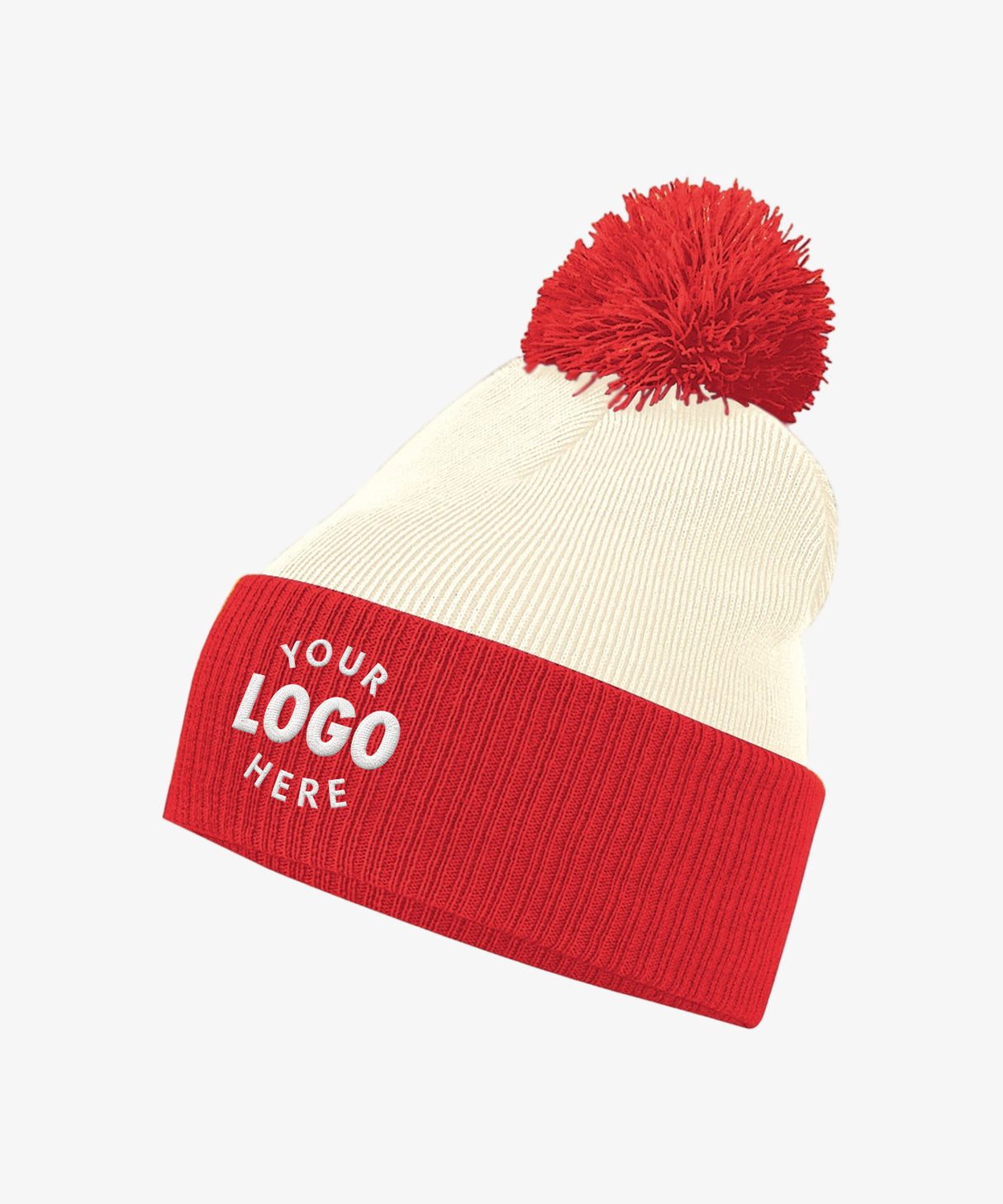 Personalised Two Tone Bobble Beanie