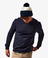 Personalised Two Tone Bobble Beanie