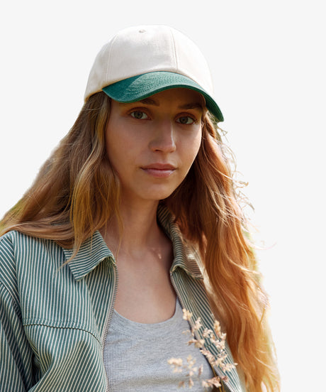Personalised Contrast Peak Low-Profile Vintage Cap