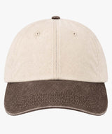 Personalised Contrast Peak Low-Profile Vintage Cap