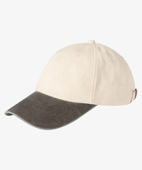 Personalised Contrast Peak Low-Profile Vintage Cap