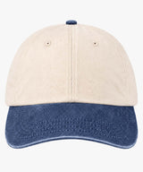 Personalised Contrast Peak Low-Profile Vintage Cap