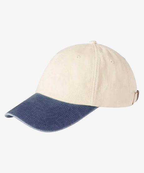 Personalised Contrast Peak Low-Profile Vintage Cap